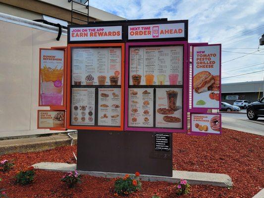 Drive Thru Menu