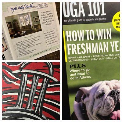 Check out this year's UGA 101 to learn a little more about RRH and our services offered or visit us online at rightreliefhealth.com