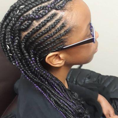 Cornrows shoulder length starts at $80 all services included shampoo/blow dry