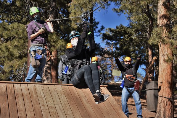 First zip line launch