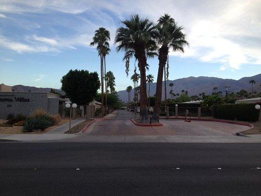 Ramon Rd. entrance to our gated community.