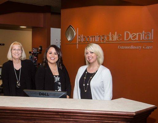 The administrative staff; Sue (Insurance), Lauren (Treatment Coordinator), & Becky (Office Manager).