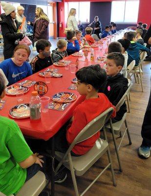 The large party room was perfect for our event.