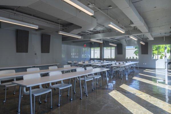 The Dell Learning Center can hold up to 48 guests and is perfect for classroom style training sessions.