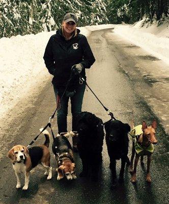 Hike in the snow to Denny Creek