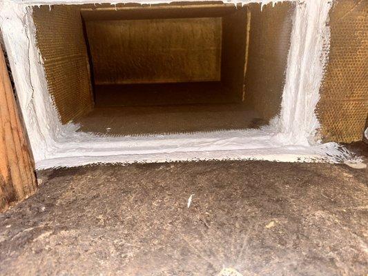 After picture of sealing Return Duct