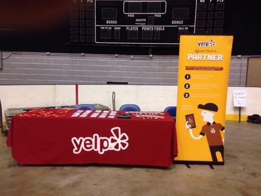 Stop by the Yelp booth!!