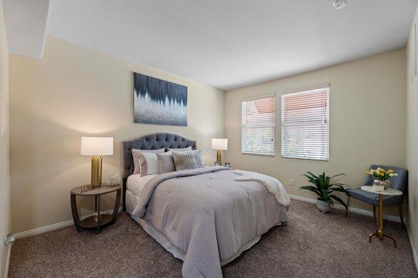 Bedroom at the Villagio in Northridge, CA