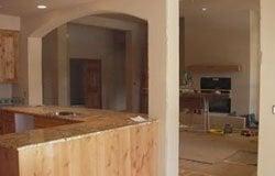 Millwork install being completed on home in Arlington, WA