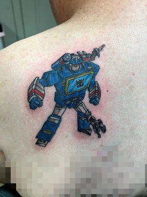 Transformers anime tattoo! Color tattoos are fun