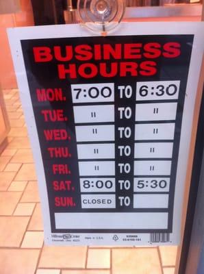 I always wondered what their hours were