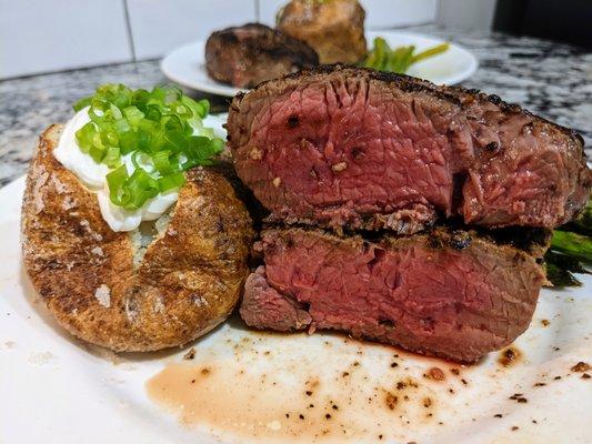 USDA Prime ribeye steaks from Costco.