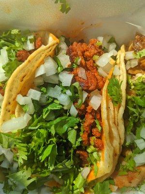 Al Pastor taco (A+), just needs pineapple