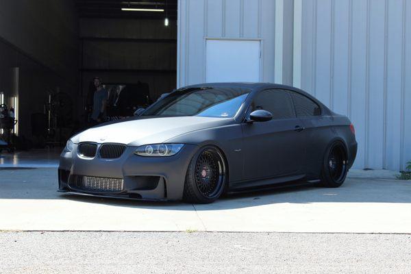 Matte black BMW