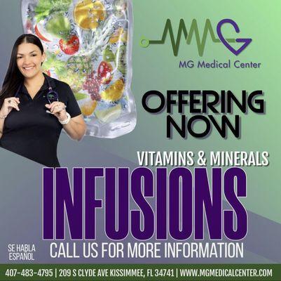 Vitamins & Mineral Infusions .