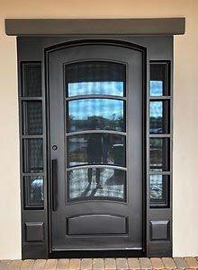 Make your business stand out with a custom wrought iron door.