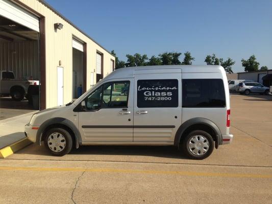 We offer mobile auto glass installation. Call the office to schedule.