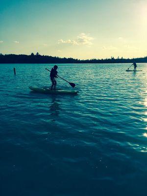 We also rent paddle boards for the lakes. This is just one of the beautiful lakes in the Rifle River State Recreation Area in Lupton.