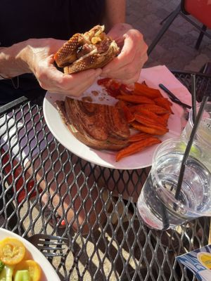 Patty Melt with Sweet Potato fries