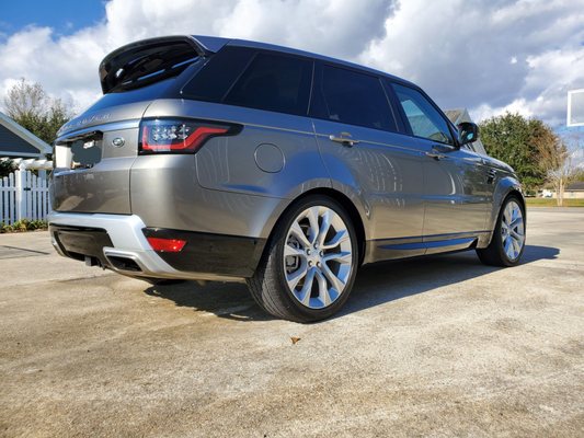 Super nice 2019 Range Rover..Another of our very frequent long time customers getting there vehicle detailed up again..Thank you!