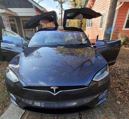 Tesla car detail