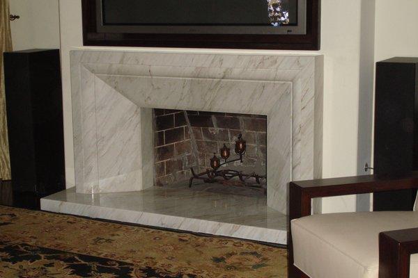 Classic Marble Fireplace, Keeping Warm For The Winter!