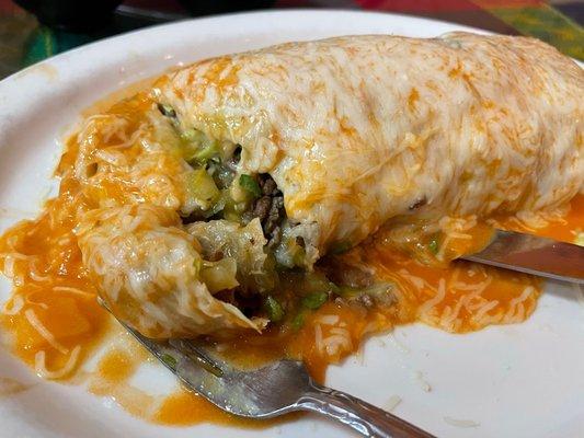 Wet Burrito with Carne Asada