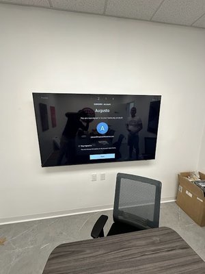 Conference room TV Basic install