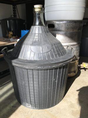 15 GALLON ITALIAN GLASS DEMIJOHN