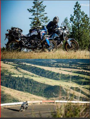 Honda Africa Twins, taking to the Idaho mountains