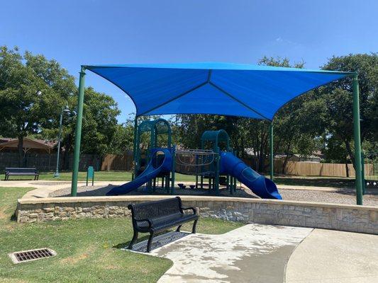 Larger covered playground