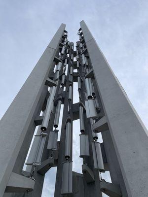 Tower of Voices - 40 chime tubes and 40 wing flaps