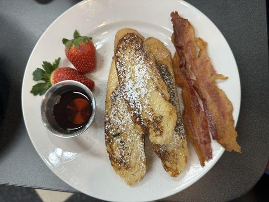 French toast and bacon