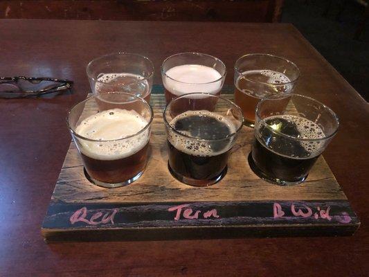 Beer flight, they also do cider and wine fights!