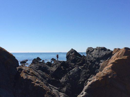 Rocky areas of Point St. George Beach