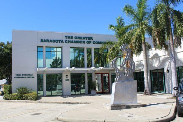 Greater Sarasota Chamber of Commerce located at 1945 Fruitville Road, open M-F 9 a.m. - 4 p.m.