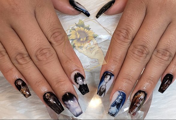 Tim Burton nails by Ariana