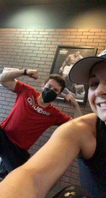 Trainer and sweaty selfie!