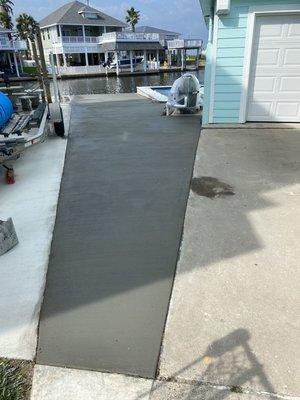 Concrete Next To The Pool