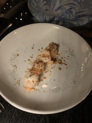 Shrimp with coconut sauce