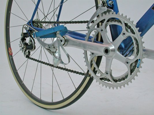 Dura-Ace AX Dyna-Drive cranks and pedals. ORIGINAL TOE STRAPS!!