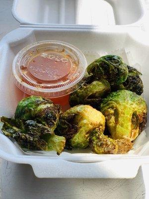 Deep fried Brussels sprouts