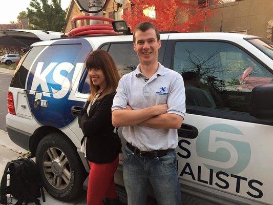 Helping KSL TV with a news piece