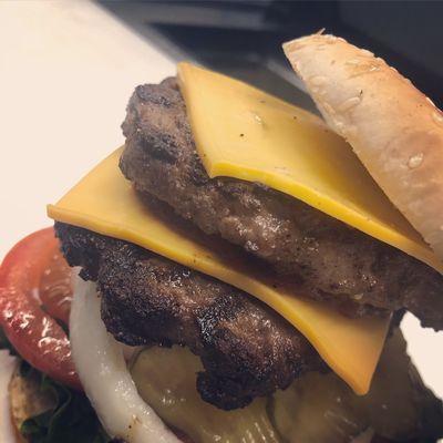 Yup, That's a burger. A delicious one.