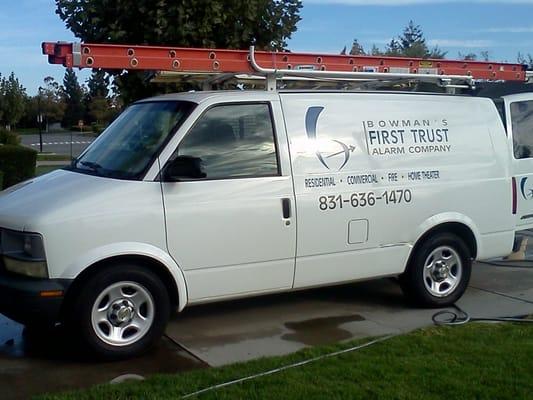 Our service vans represent a high quality alarm system is installed.