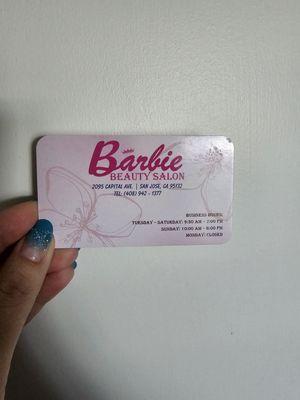 Business Card (Front of Stamp Card)