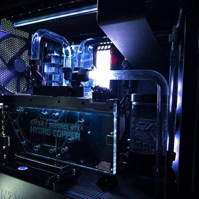 AMD Ryzen 9 3900X and EVGA 2080TI Hydro Copper custom water cooling build
Customer is very satisfied with our design