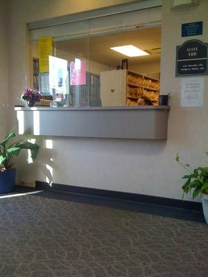 Reception desk