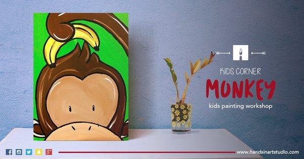 Monkey painting workshop