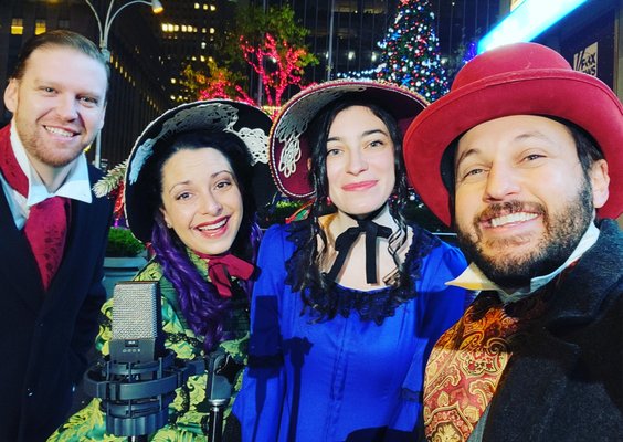 The Tinseltones help Fox & Friends light up their tree live on air!